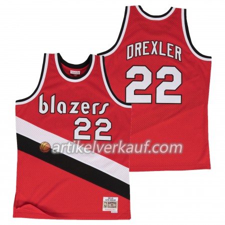 NBA Portland Trail Blazers Trikot Clyde Drexler Hardwood Classics Auswärtstrikot Swingman - Herren