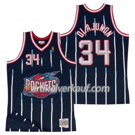 NBA Houston Rockets Trikot Hakeem Olajuwon Hardwood Classics Auswärtstrikot Swingman - Herren