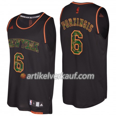 NBA New York Knicks Trikot Kristaps Porzingis in Camouflage-Optik Swingman - Herren