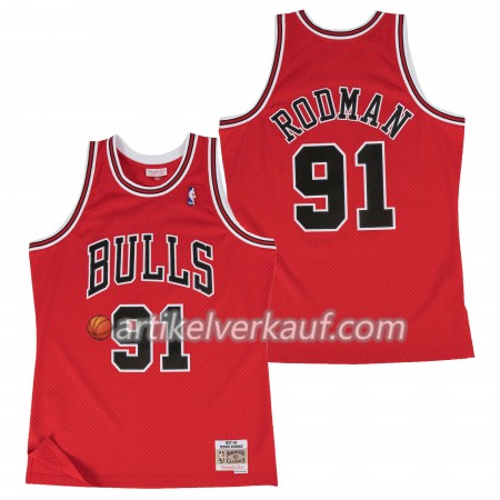 NBA Chicago Bulls Trikot Dennis Rodman Hardwood Classics Auswärtstrikot Swingman - Herren