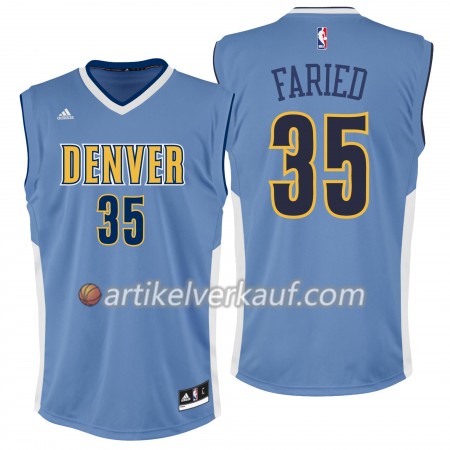 Herren NBA Denver Nuggets Trikot Kenneth Faried Auswärtstrikot Swigman