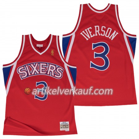 NBA Philadelphia 76ers Trikot Allen Iverson Hardwood Classics Auswärtstrikot Swingman - Herren