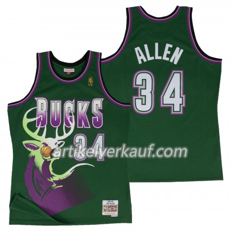 NBA Milwaukee Bucks Trikot Ray Allen Hardwood Classics Auswärtstrikot Swingman - Herren